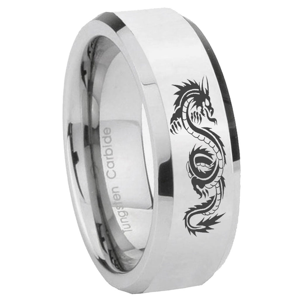 Fleur-De-Lis Tungsten Carbide Wedding Set Ring