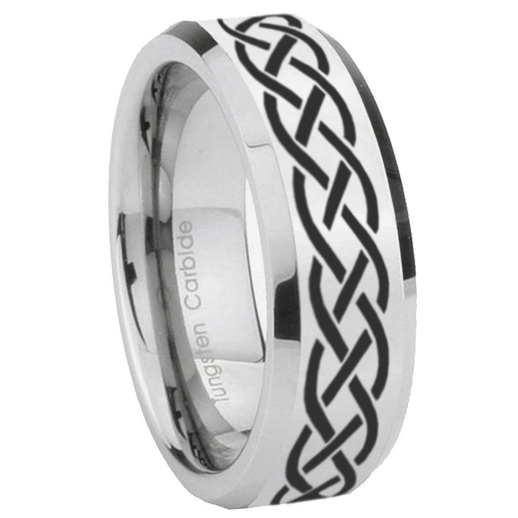 Roman Numeral Tungsten Carbide Couple Rings