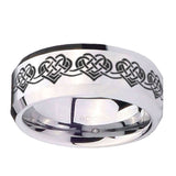 10mm-Celtic-Knot-Heart-Beveled-Edges-Silver-Tungsten-Carbide-Mens-Ring-Engraved