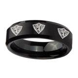 10mm-Multiple-CTR-Beveled-Edges-Brush-Black-Tungsten-Mens-Ring-Personalized