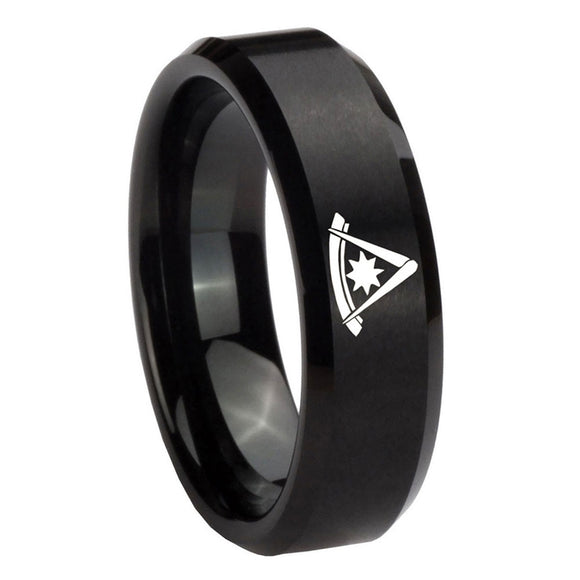 8mm-Pester-Master-Masonic-Beveled-Edges-Brush-Black-Tungsten-Anniversary-Ring