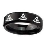 8mm-Multiple-Pester-Master-Masonic-Beveled-Brush-Black-Tungsten-Bands-Ring