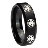 10mm-Multiple-Skull-Beveled-Edges-Brush-Black-Tungsten-Men's-Engagement-Ring