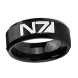 10mm-N7-Design-Beveled-Edges-Brush-Black-Tungsten-Men's-Engagement-Ring