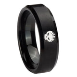 8mm-Offspring-Beveled-Edges-Brush-Black-Tungsten-Carbide-Mens-Engagement-Ring