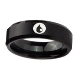 10mm-Magic-Gathering-Beveled-Edges-Brush-Black-Tungsten-Anniversary-Ring