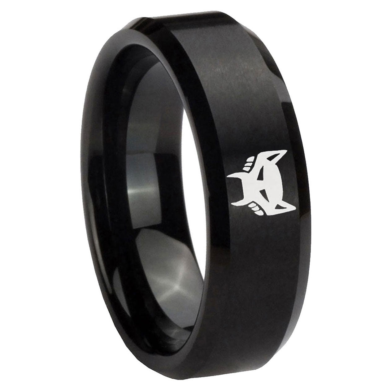 Islamic Shahada Tungsten Carbide Mens Band Set