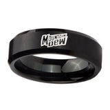 8mm-Mountain-Dew-Beveled-Edges-Brush-Black-Tungsten-Mens-Anniversary-Ring