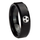 10mm-Radiation-Beveled-Edges-Brush-Black-Tungsten-Carbide-Mens-Engagement-Ring