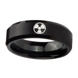 10mm-Radiation-Beveled-Edges-Brush-Black-Tungsten-Carbide-Mens-Engagement-Ring