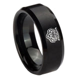 10mm-Lion-Beveled-Edges-Brush-Black-Tungsten-Men's-Engagement-Ring