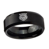 10mm-Lion-Beveled-Edges-Brush-Black-Tungsten-Men's-Engagement-Ring
