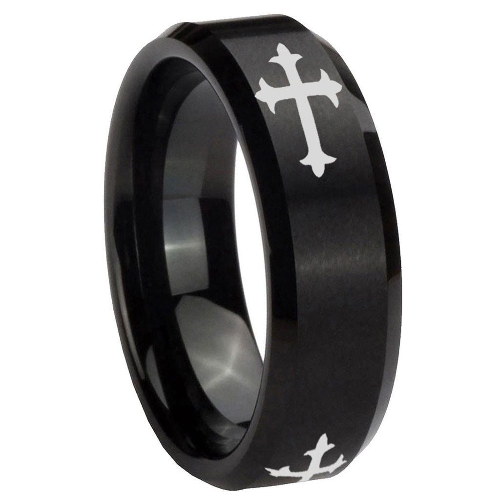 Seeing Eye of Tungsten Carbide Matching Ring Set