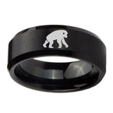 8mm-Chimpanzee-Beveled-Edges-Brush-Black-Tungsten-Carbide-Rings-for-Men
