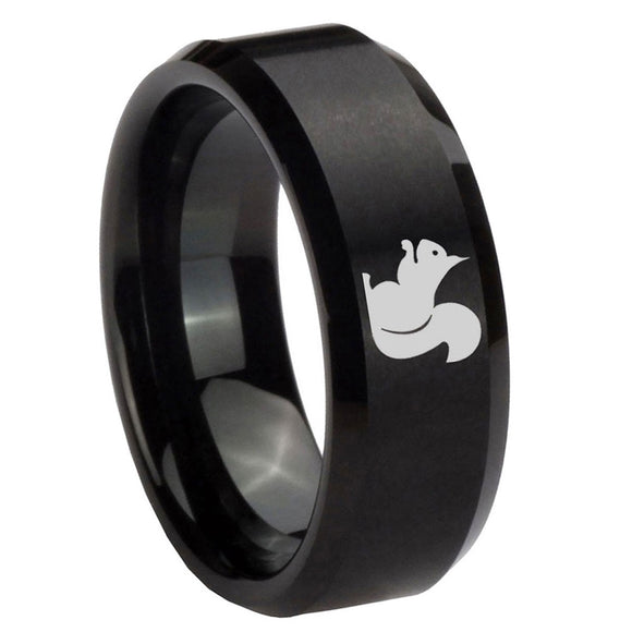 10mm-Squirrel-Beveled-Edges-Brush-Black-Tungsten-Men's-Engagement-Ring