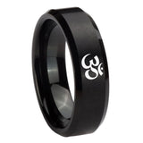 10mm-Om-Aum-Yoga--Beveled-Edges-Brush-Black-Tungsten-Mens-Anniversary-Ring