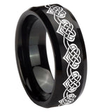 10mm-Celtic-Knot-Heart-Beveled-Edges-Brush-Black-Tungsten-Men's-Engagement-Ring