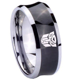 10mm-Transformers-Autobot-Concave-Black-Tungsten-Carbide-Men's-Wedding-Ring
