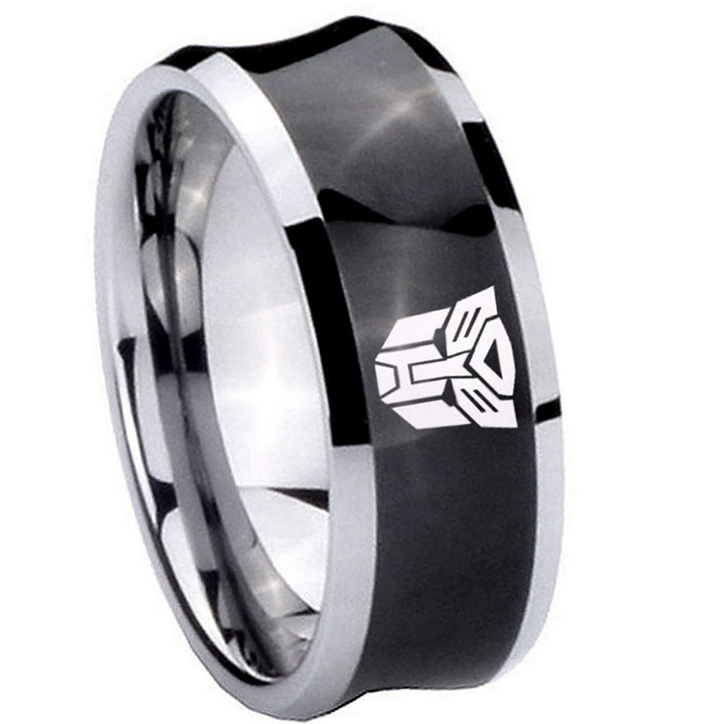 Flat Christian Cross Tungsten Carbide Bridal Ring Sets
