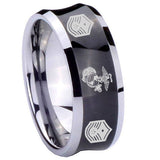 8mm-Marine-Chief-Master-Sergeant--Concave-Black-Tungsten-Carbide-Engraved-Ring