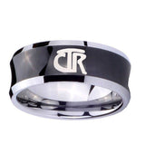 8mm-CTR-Concave-Black-Tungsten-Carbide-Mens-Engagement-Ring
