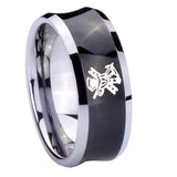 8mm-Fireman-Concave-Black-Tungsten-Carbide-Wedding-Engagement-Ring