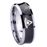 10mm-Pester-Master-Masonic-Concave-Black-Tungsten-Wedding-Engraving-Ring