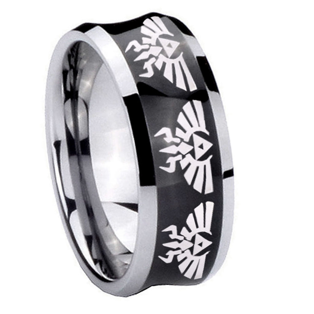 Green Lantern Tungsten Carbide Wedding Set Rings