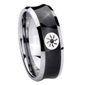 8MM Magic The Gathering Concave Black Tungsten Mens Band