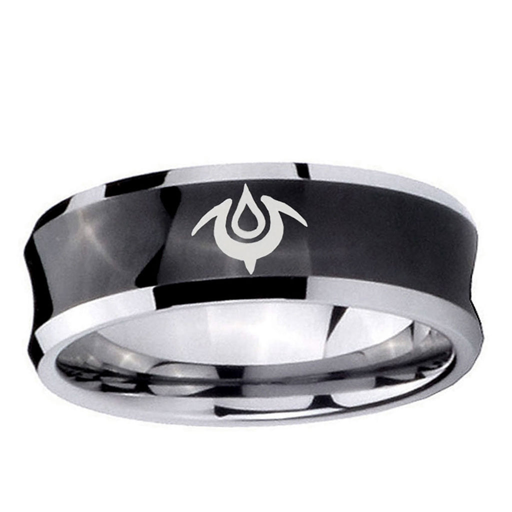 5MMNaga Concave Black Tungsten Carbide Wedding Engagement Ring