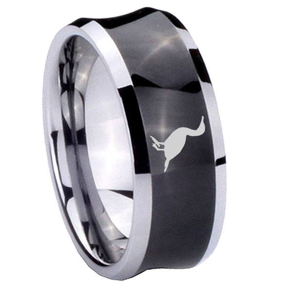8mm-Cormorant-Concave-Black-Tungsten-Carbide-Men's-Ring