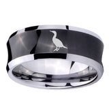 10mm-Cormorant-Concave-Black-Tungsten-Carbide-Men's-Engagement-Band