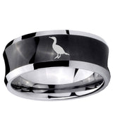 5, 8mm Cormorant Concave Black Tungsten Ring