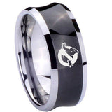 10mm-Ghostbusters-Concave-Black-Tungsten-Carbide-Wedding-Engraving-Ring