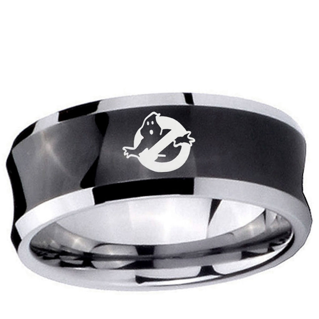 10mm Ghostbusters Concave BlackTungsten Ring
