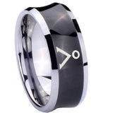 10mm-Stargate-Concave-Black-Tungsten-Carbide-Personalized-Ring