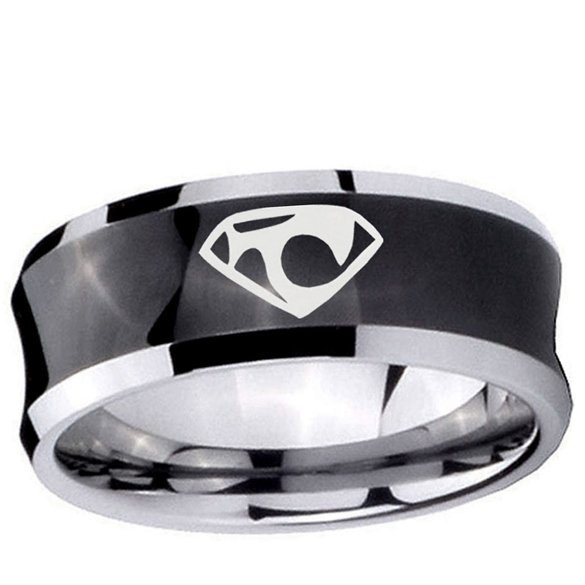 5MMHouse of Van Concave Black Tungsten Wedding Ring