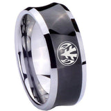 10mm-Love-Power-Rangers-Concave-Black-Tungsten-Carbide-Personalized-Ring