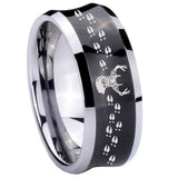 8mm-Deer-Antler-Concave-Black-Tungsten-Carbide-Custom-Ring-for-Men