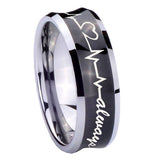 8mm-Heart-Beat-forever-Heart-always-Concave-Black-Tungsten-Wedding-Band-Mens