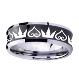 10mm-Hearts-and-Crowns-Concave-Black-Tungsten-Carbide-Mens-Anniversary-Ring