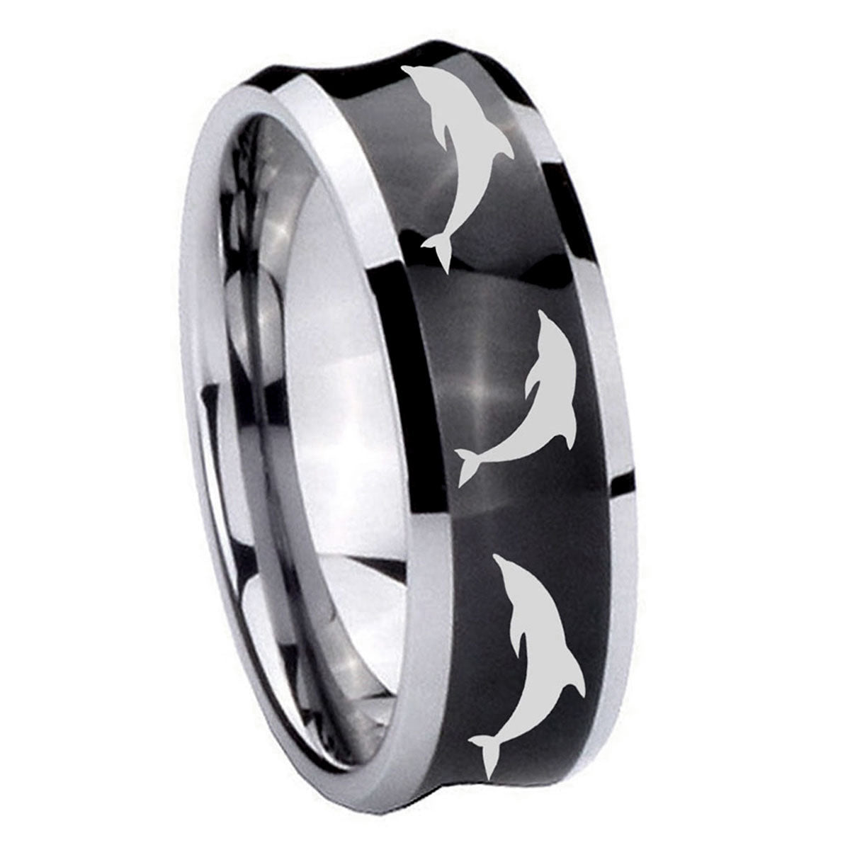 Irish Claddagh Tungsten Carbide Couple Band Set