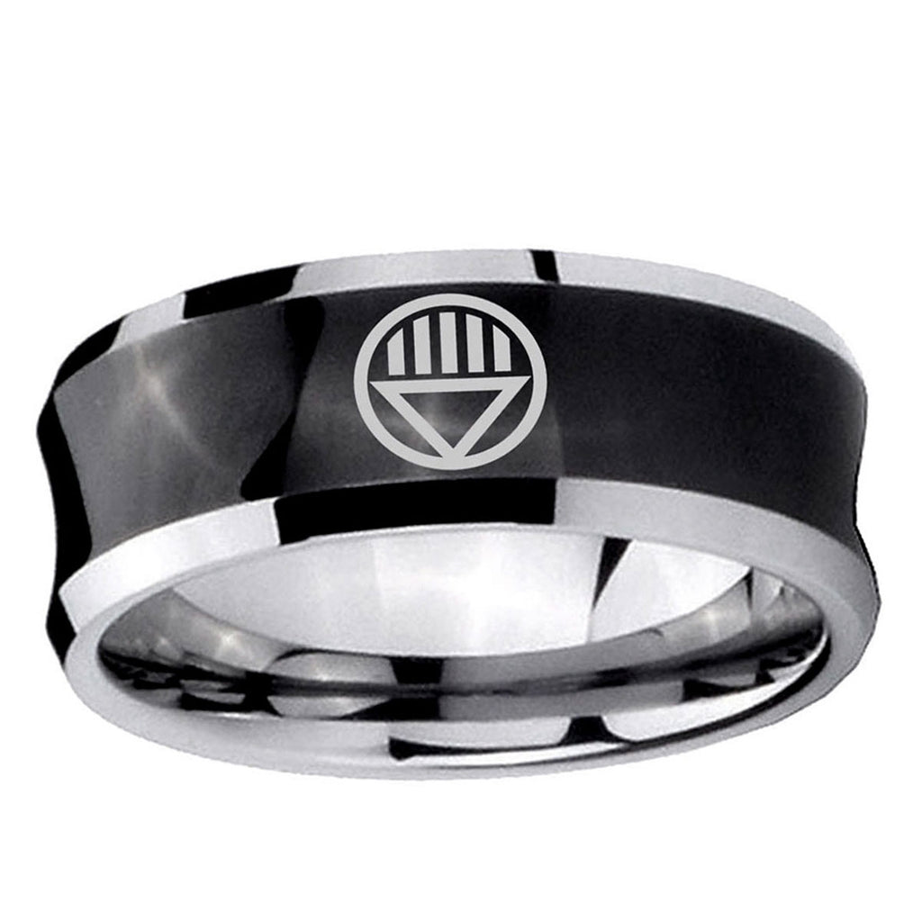 5MMBlack Lantern Concave Black Mens Wedding Bands Carbon Fiber