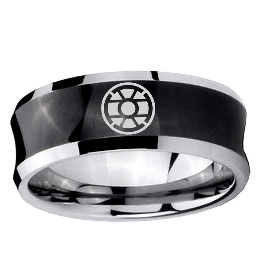 5MMGold Lantern Concave Black Unique Men Wedding Ring