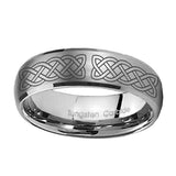 8mm-Celtic-Knot-Dome-Brushed-Tungsten-Carbide-Mens-Promise-Ring