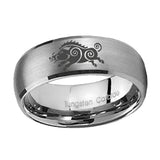 10mm-Wild-Boar-Dome-Brushed-Tungsten-Carbide-Men's-Promise-Rings