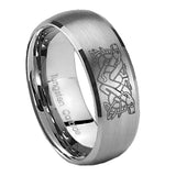 8mm-Celtic-Dog-Dome-Brushed-Tungsten-Carbide-Men's-Promise-Rings