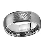 8mm-Celtic-Dog-Dome-Brushed-Tungsten-Carbide-Men's-Promise-Rings