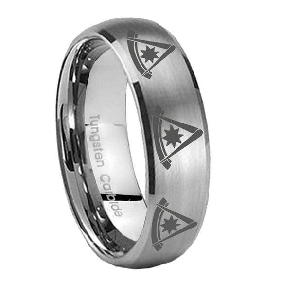 8mm-Multiple-Pester-Master-Masonic-Dome-Brushed-Tungsten-Men's-Engagement-Ring