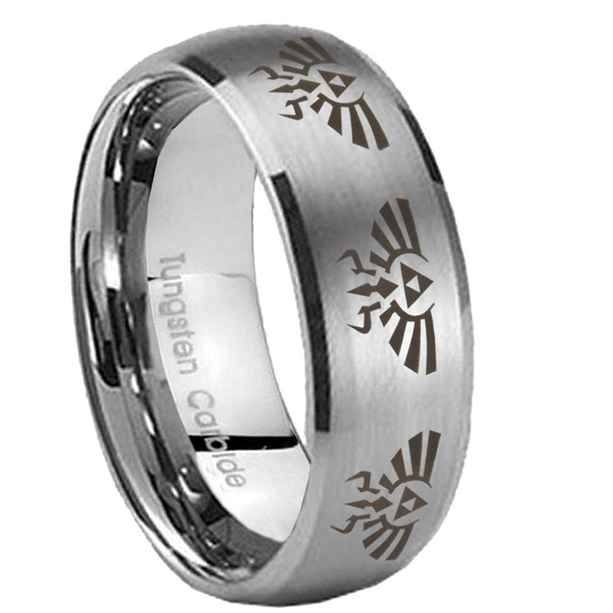 Green Lantern Tungsten Carbide Wedding Band Set